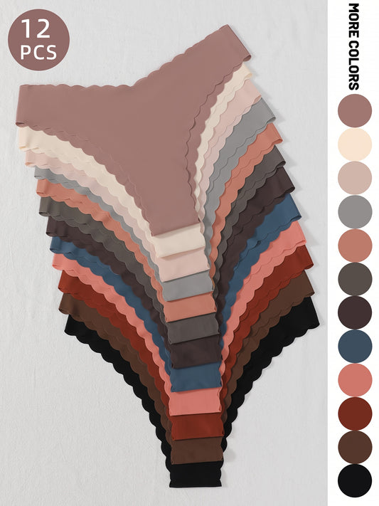 Women's Seamless Panties - Pack of 12 Colors