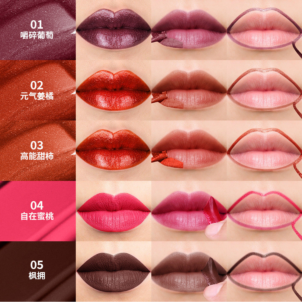 Rouge à lèvres Tear And Pull, crayon à lèvres, coloration longue durée