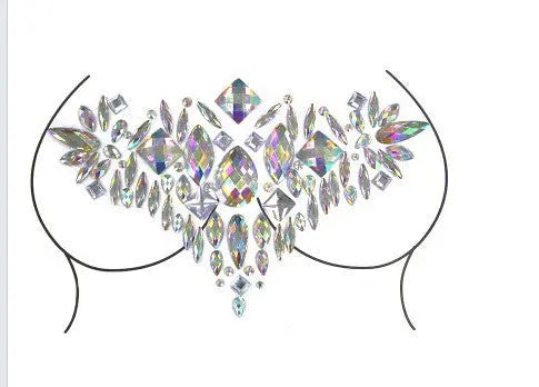Bâtonnet à Sourcils Diamant - Décoration Visage Strass pour Fête et Mascarade - BMYANY