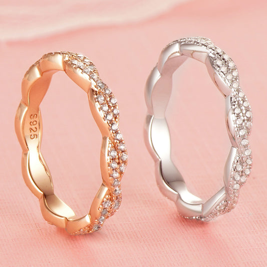 Bague Argent S925 Love Inversé Éternel Femme Romantique - BMYANY