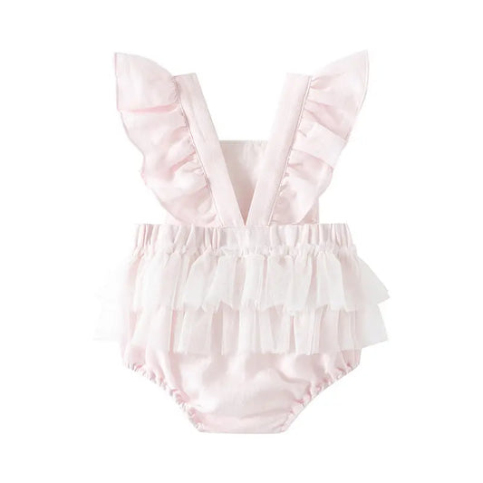 Body de Dentelle à Bretelles pour Bébé Fille - BMYANY