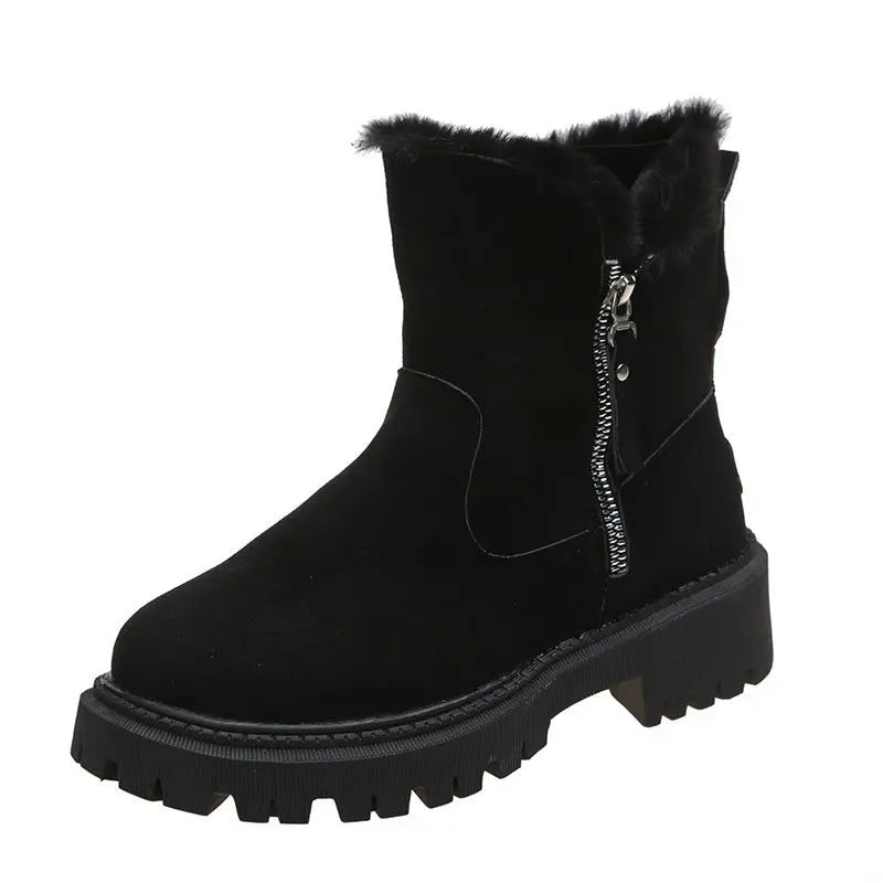 Bottes de Neige Femme Doublées Velours Chaudes Grande Taille - BMYANY