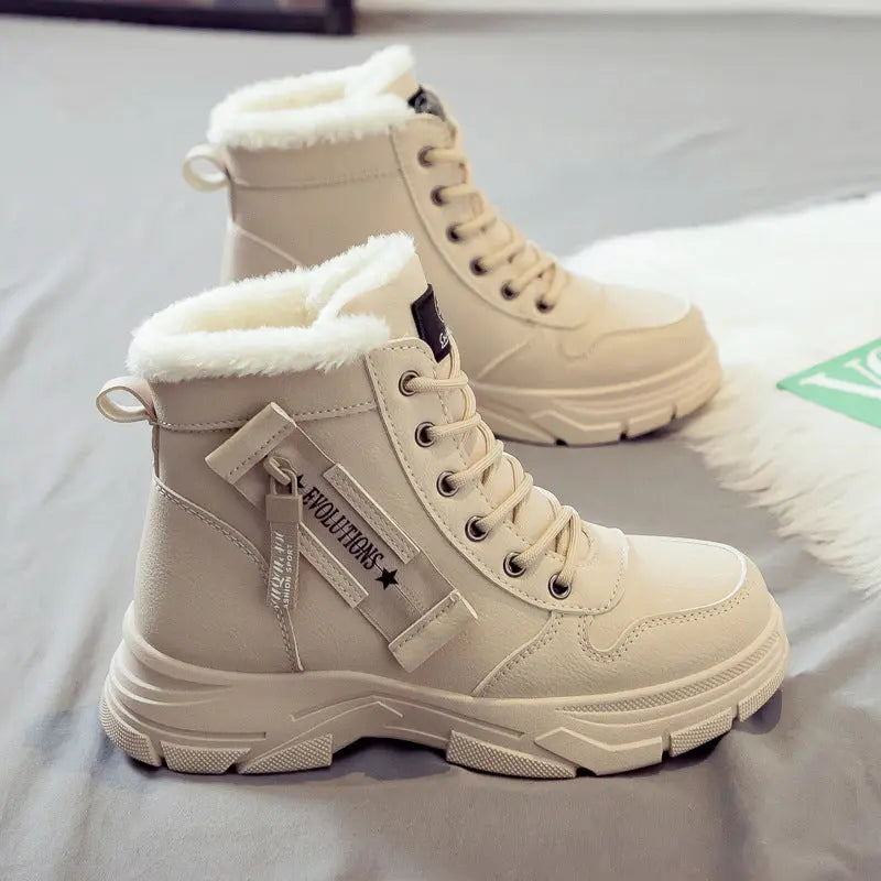 Bottes de Neige Fourrées Chaudes Grande Taille Femme - BMYANY