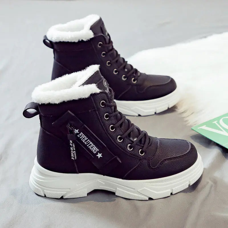 Bottes de Neige Fourrées Chaudes Grande Taille Femme - BMYANY