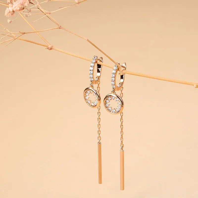 Boucles d’Oreilles Zircon Tendance Style Japonais Coréen - BMYANY
