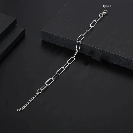 Bracelet Chaîne en Acier Inoxydable Forme Spéciale Hip Hop pour Homme - BMYANY