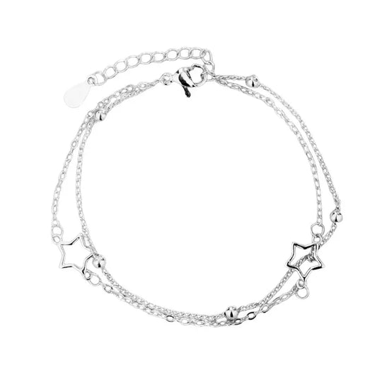 Bracelet double couche Cœurs Ajourés - Style Fashion Féminin - BMYANY