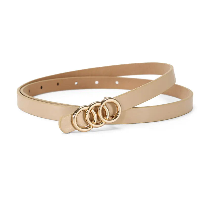 Ceinture Femme Simple à Trois Cercles - Tout Assorti - BMYANY