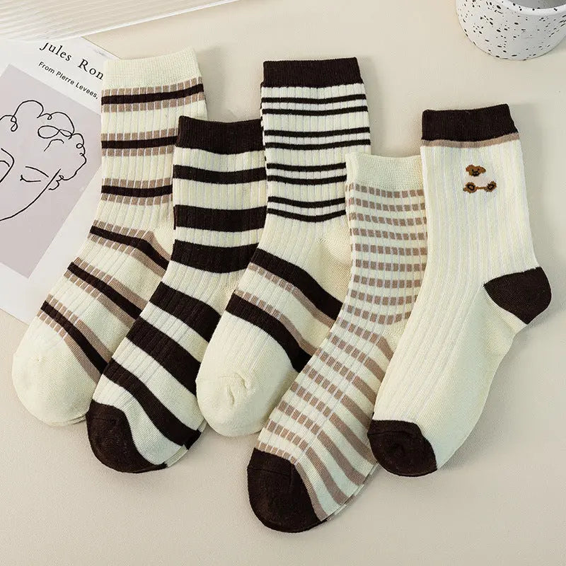 Chaussettes Hautes Cuisse Femme Motif Fruits Cartoon - BMYANY