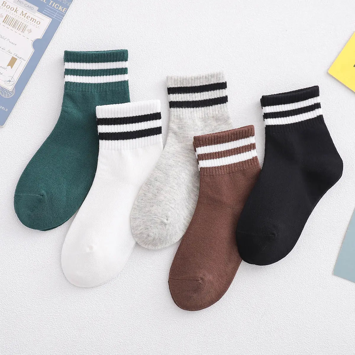 Chaussettes Mi Hautes Coton Printemps Été Smiley Enfant Mixte - BMYANY