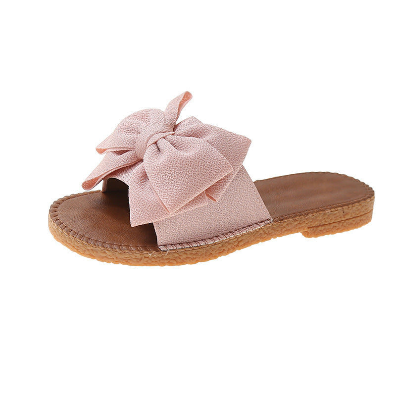 Chaussons Femme Été Nœud - Mules Plates Confortables - BMYANY