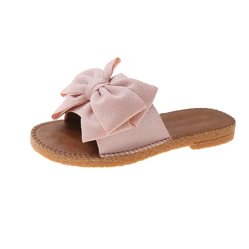 Chaussons Femme Été Nœud - Mules Plates Confortables - BMYANY