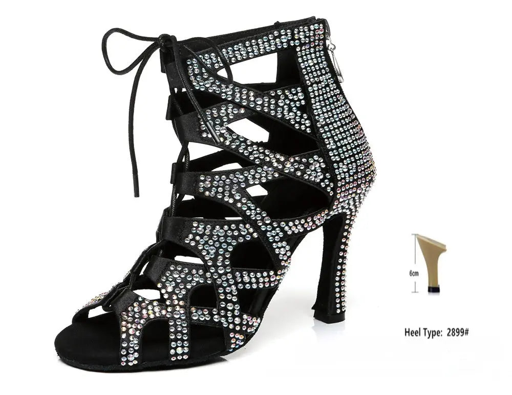 Chaussures de Danse Jazz Femme Montantes à Lacets - BMYANY