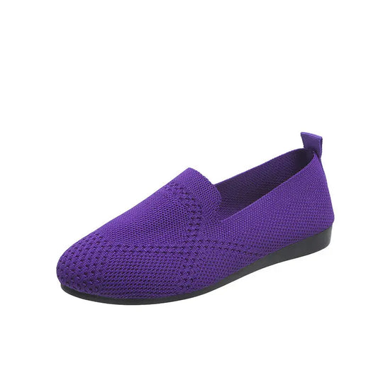 Chaussures femmes Plates Slip-on Tissage Ajouré Style Décontracté - BMYANY