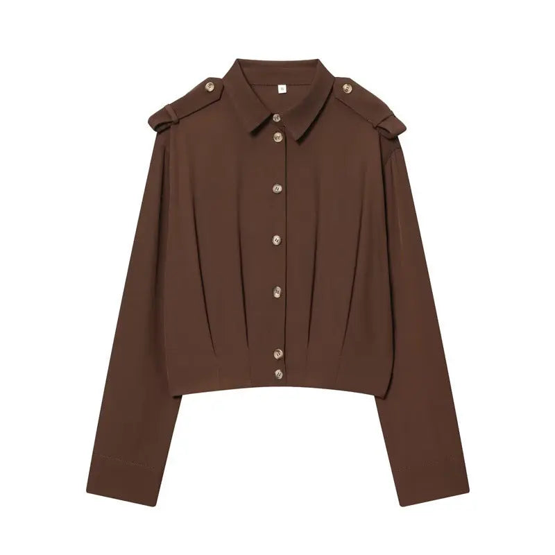 Chemise à Épaulettes Polyvalente pour Femme - BMYANY