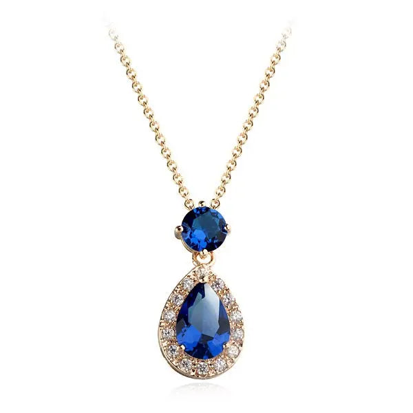Collier étoile émeraude zircon AAA Serti - BMYANY
