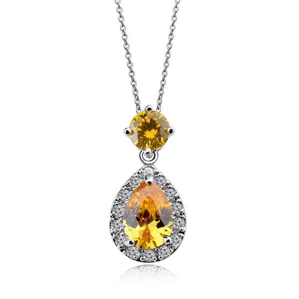 Collier étoile émeraude zircon AAA Serti - BMYANY