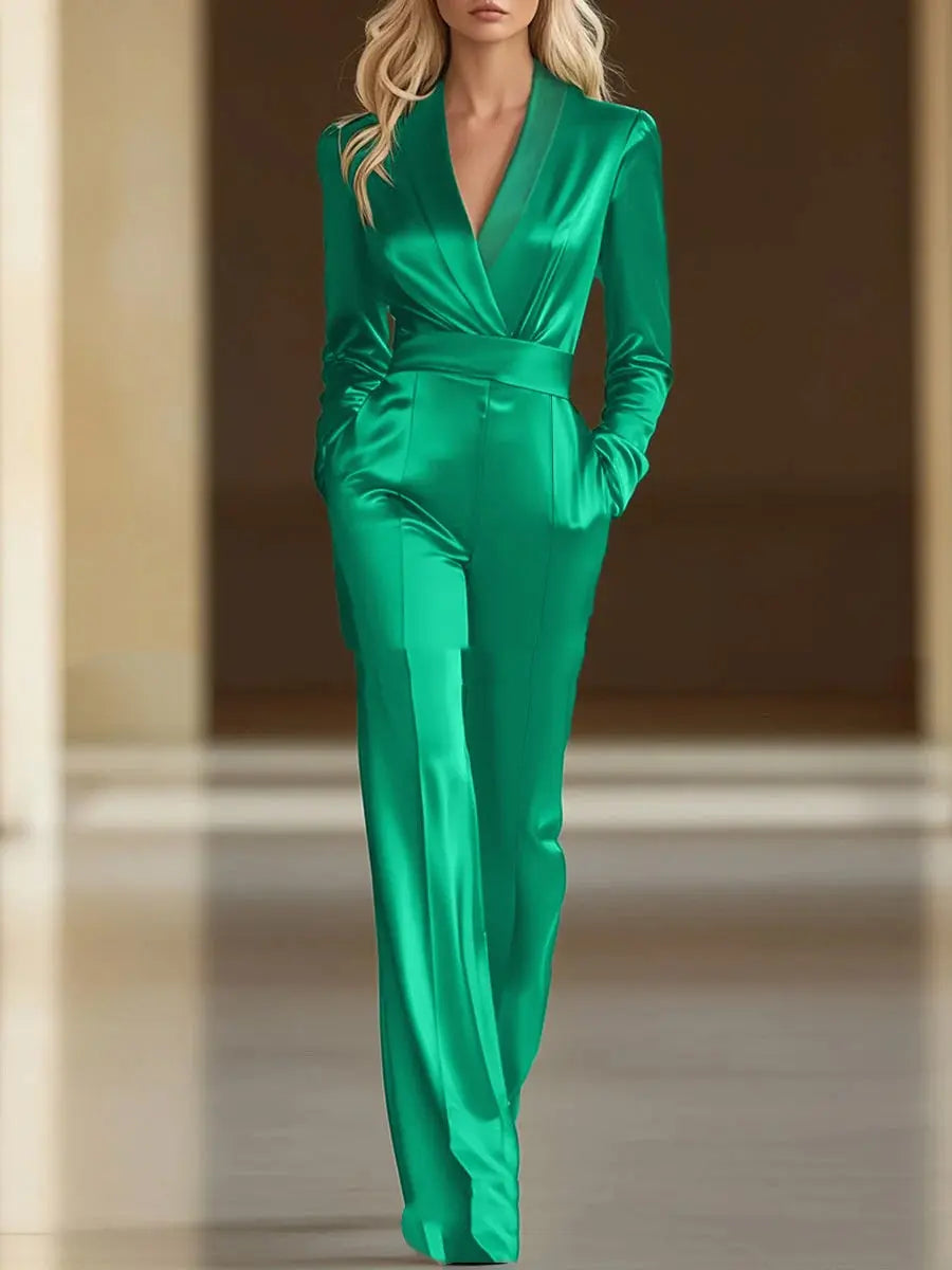 Combinaison Femme Automne Élégante Taille Haute Style Européen - BMYANY