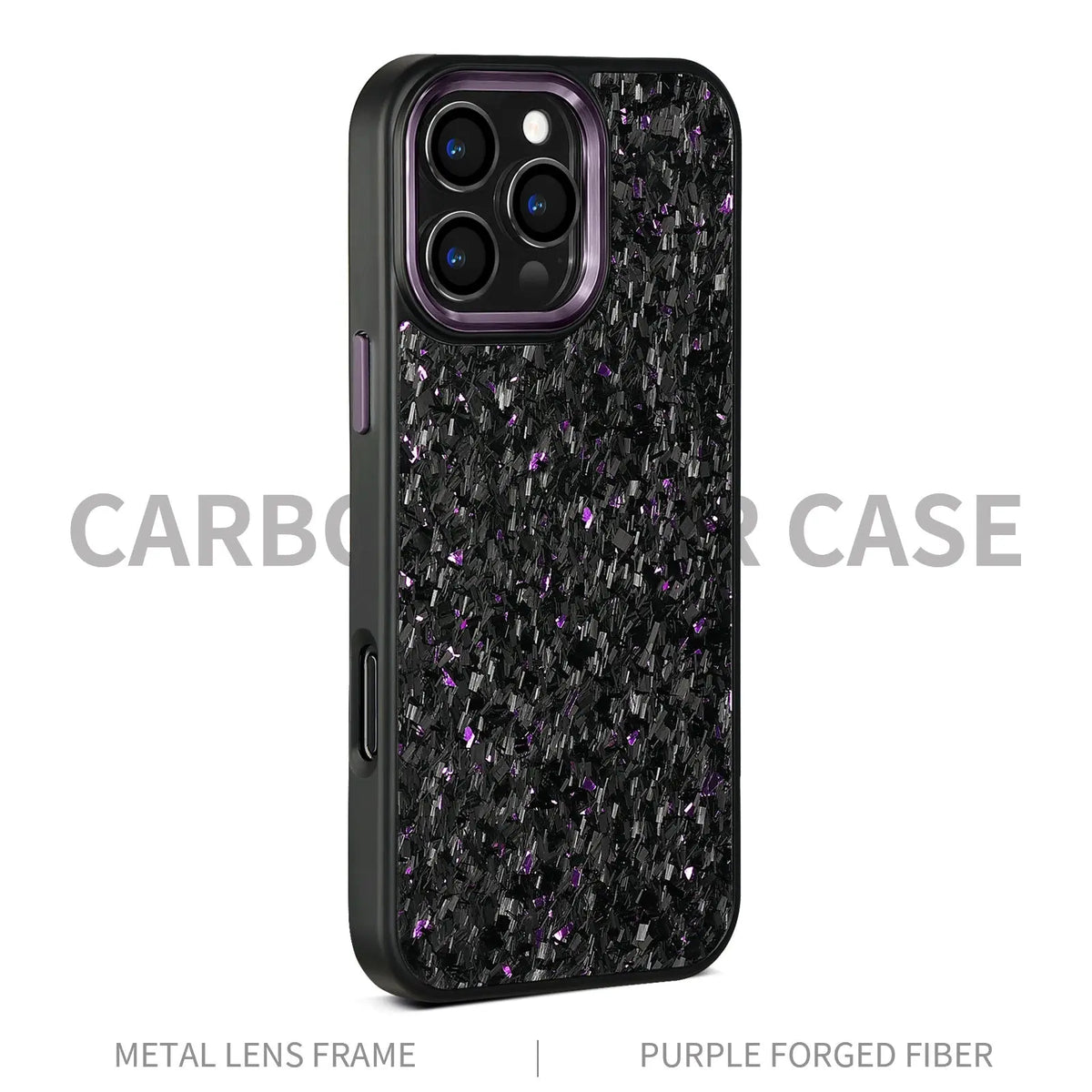 Coque Cadre Métal Fibre de Carbone Magnétique iPhone 14 - BMYANY