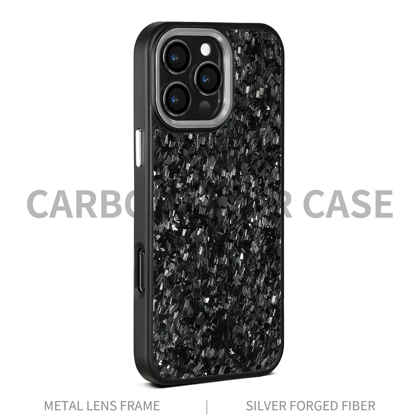 Coque Cadre Métal Fibre de Carbone Magnétique iPhone 14 - BMYANY