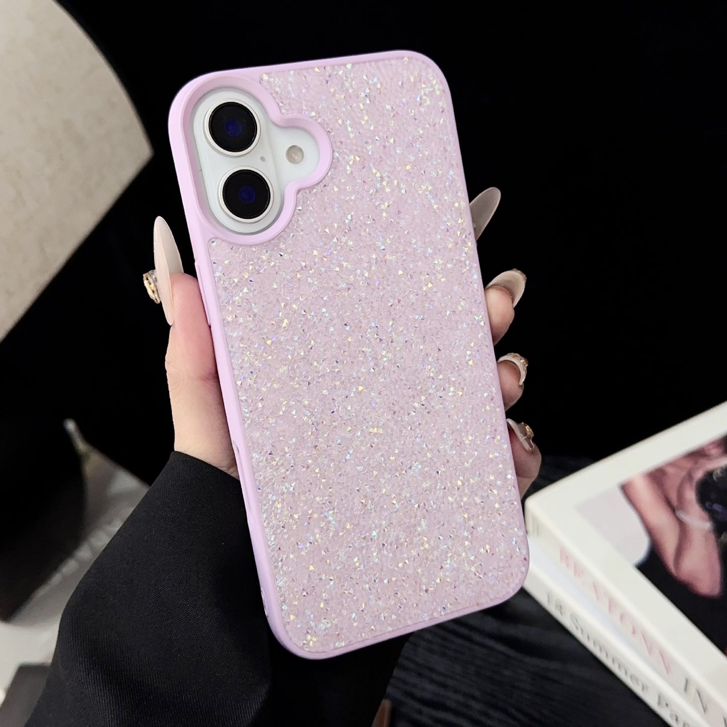 Coque iPhone effet Peau Carbink Bords Souples Coque Rigide - BMYANY