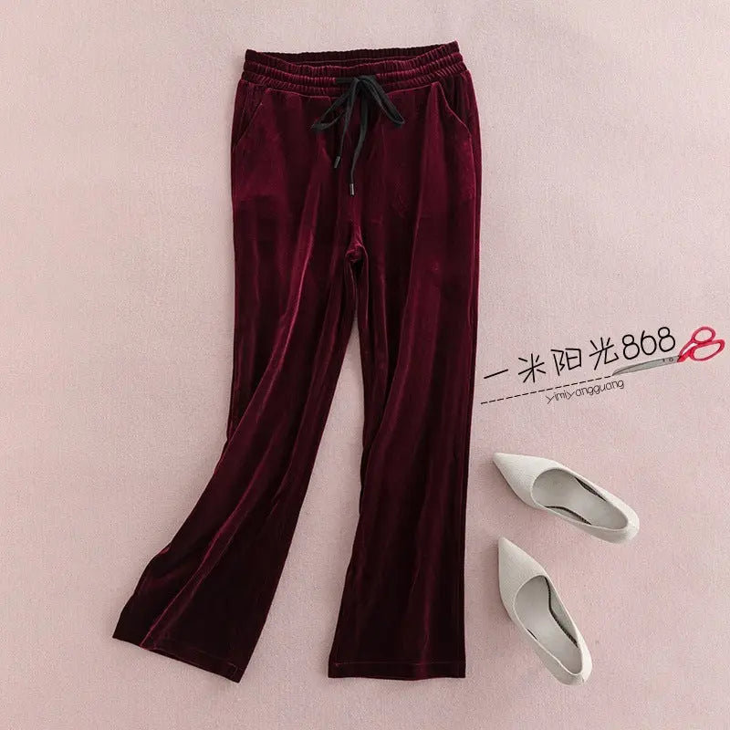 Costume Velours Élégant Femmes - Coupe Slim Chic - BMYANY