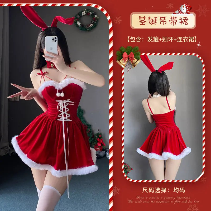 Costume de robe Noël Lapin Mignon Nightclub - BMYANY