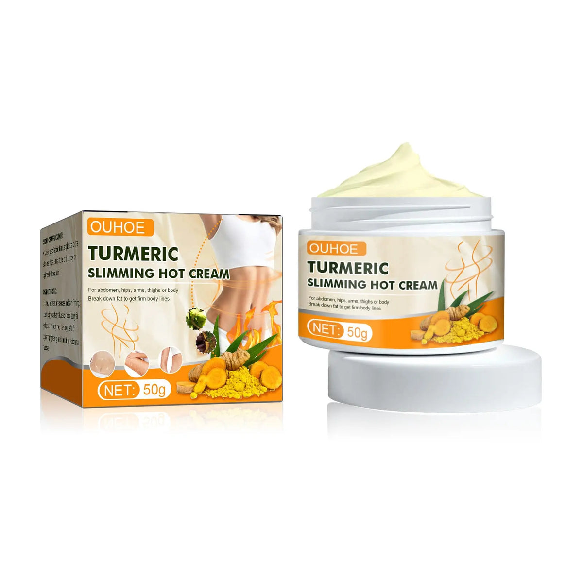 Crème Raffermissante Curcuma Massage Corps Sculptante - BMYANY
