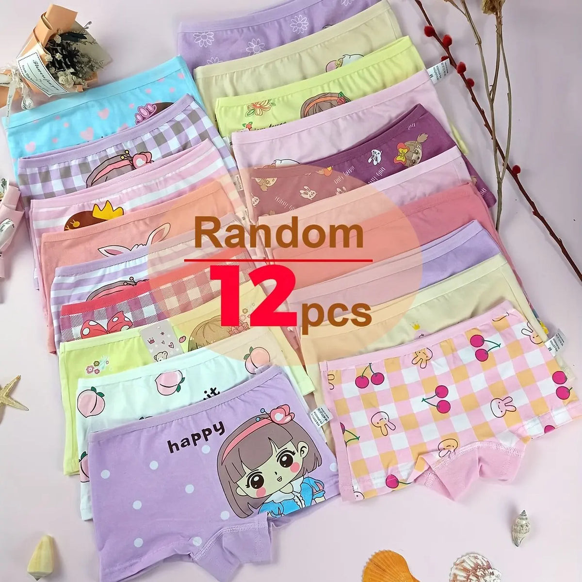Culottes Filles Cartoon - Lot de 12 Pièces - BMYANY