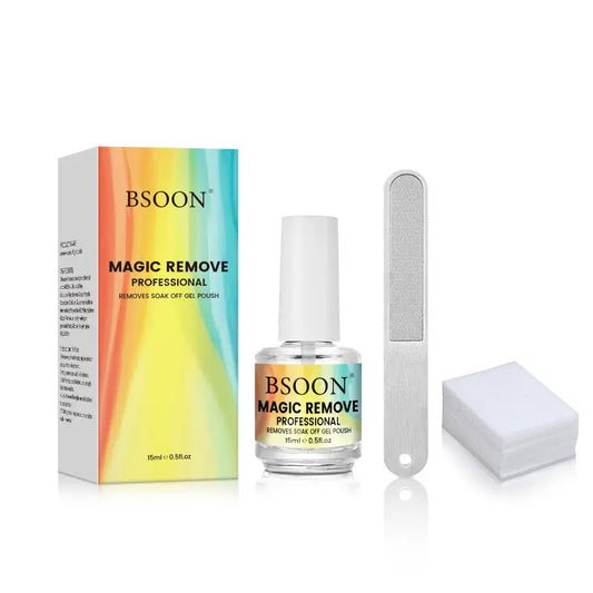 Dissolvant Gel Ongles - Retrait Vernis et Colle Faux Ongles - BMYANY