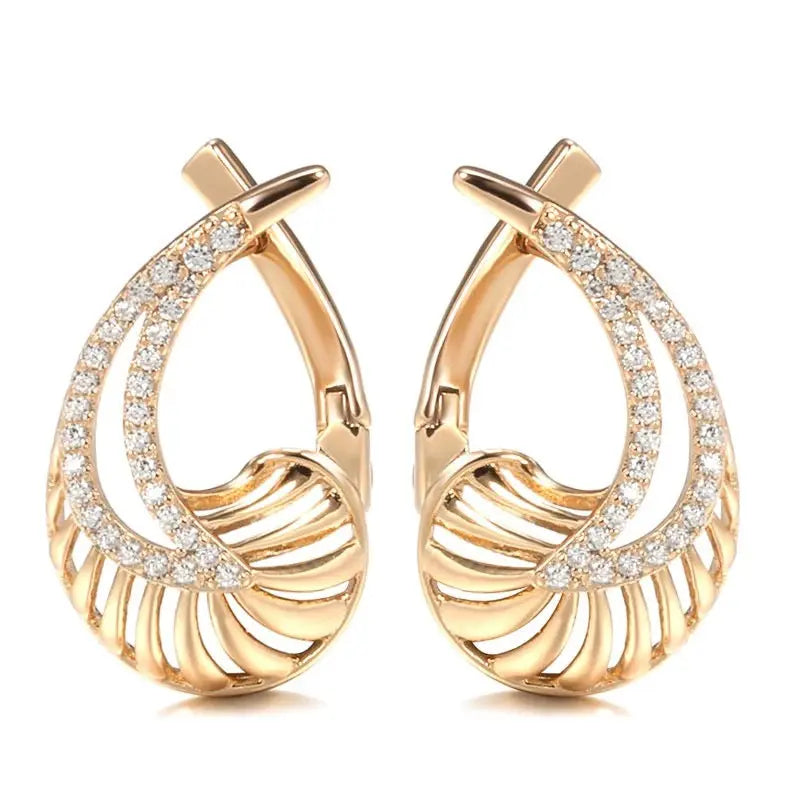 Ensemble Bracelet et Boucles d'Oreilles Sculpté Ajouré Style Ins - BMYANY