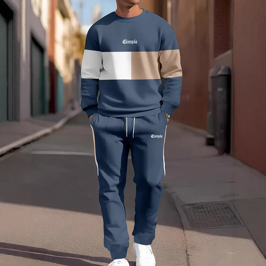 Ensemble Sport Loisir Homme Imprimé Simple Tendance - BMYANY