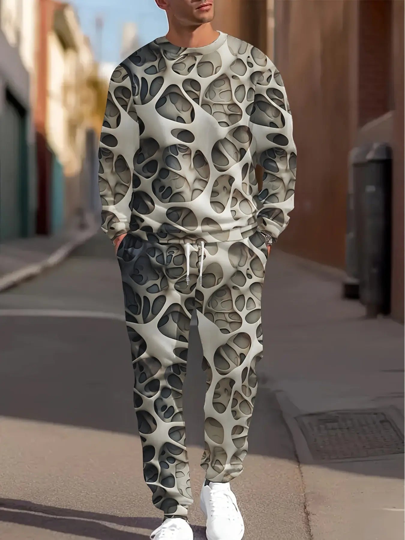 Ensemble Sport Loisir Homme Imprimé Simple Tendance - BMYANY