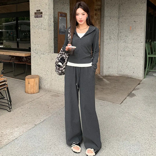 Ensemble Sweatwear Sport Femme Pantalon Décontracté - BMYANY