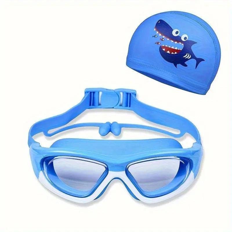 Ensemble lunettes de natation et bonnet de bain étanche pour enfants - BMYANY