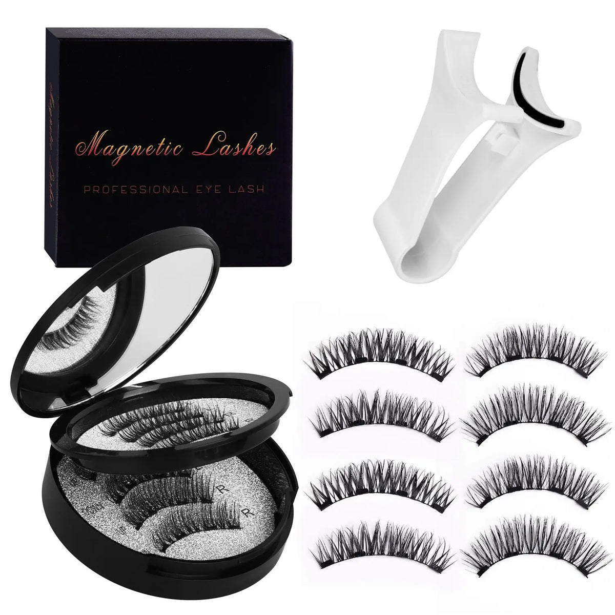 Faux Cils Magnétiques Réutilisables avec Applicateur - Set Complet - BMYANY