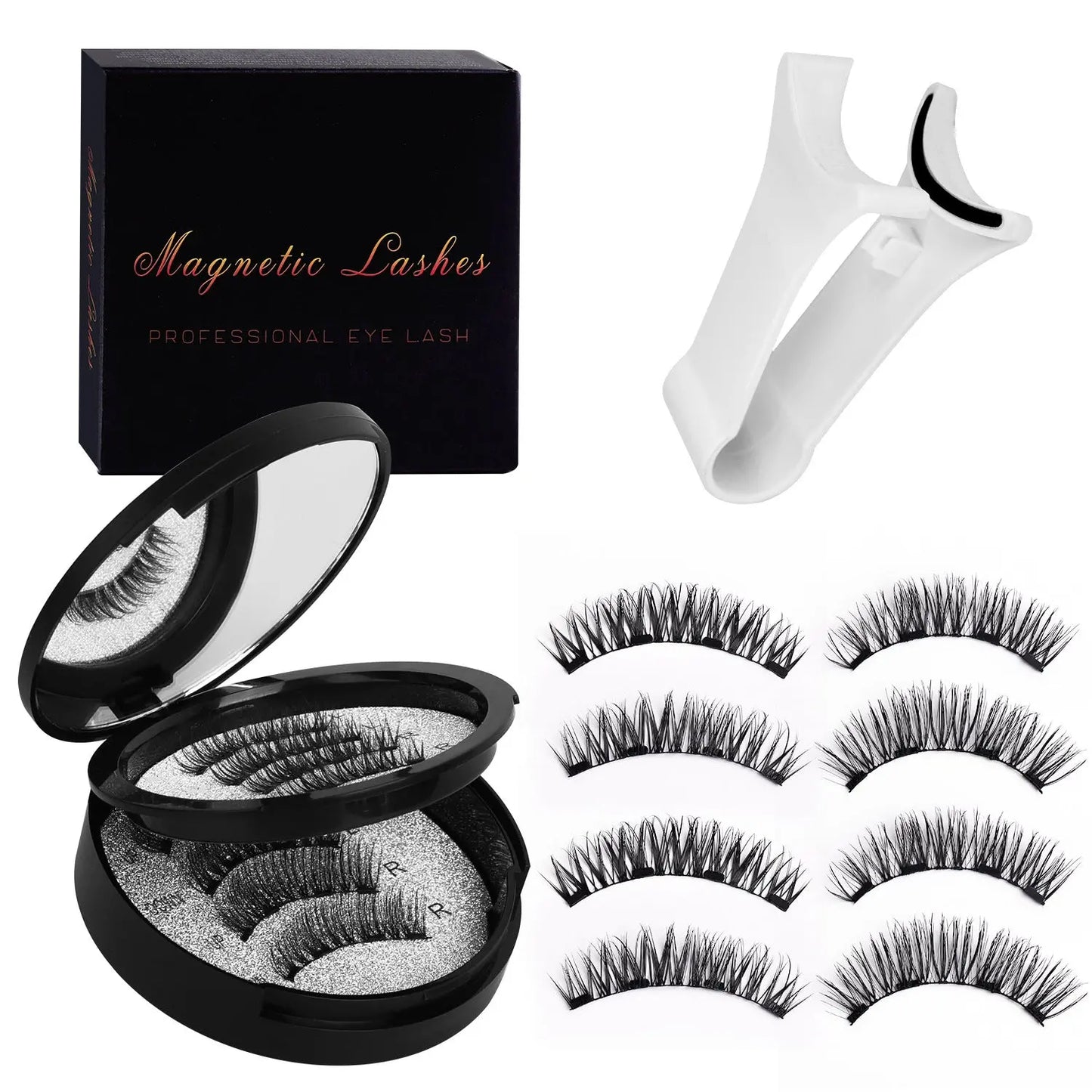 Faux Cils Magnétiques Réutilisables avec Applicateur - Set Complet - BMYANY