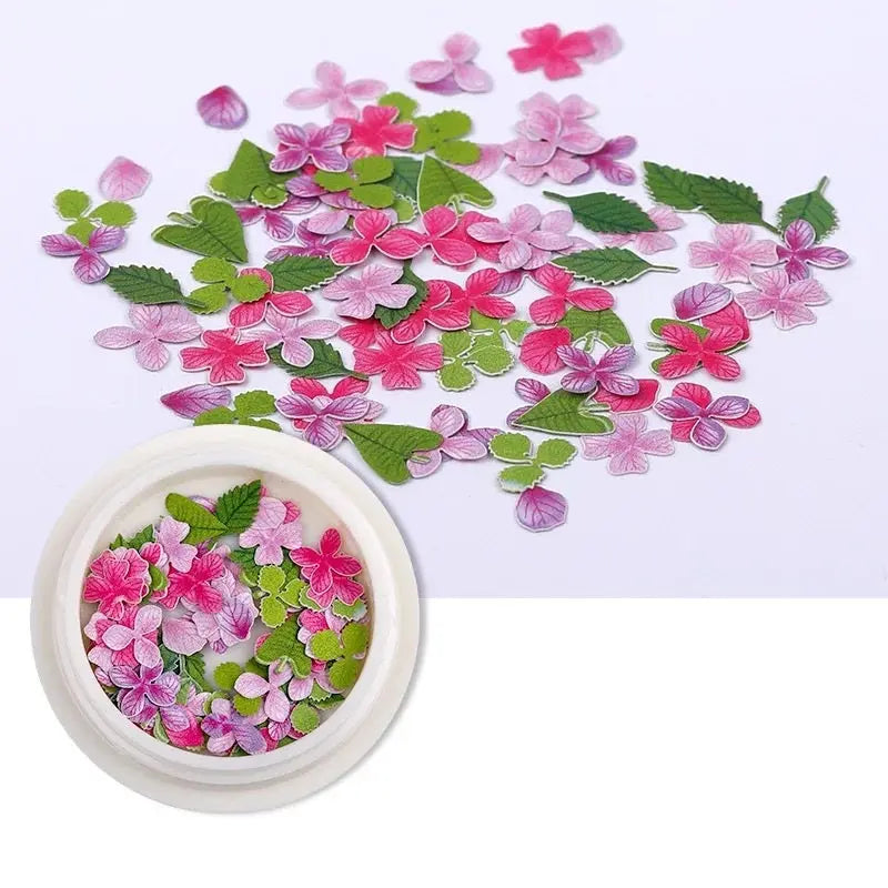 Feuille Pâte Bois Ongles Fleurs 3D 18 Couleurs Tendance Ins - BMYANY