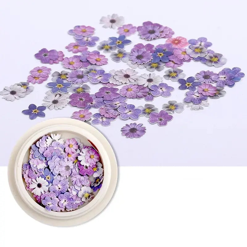 Feuille Pâte Bois Ongles Fleurs 3D 18 Couleurs Tendance Ins - BMYANY