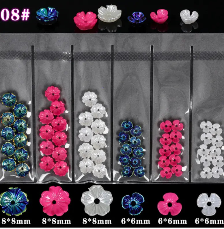 Fleurs 3D Ongles Candy Jelly Décoration Relief Nail Art - BMYANY