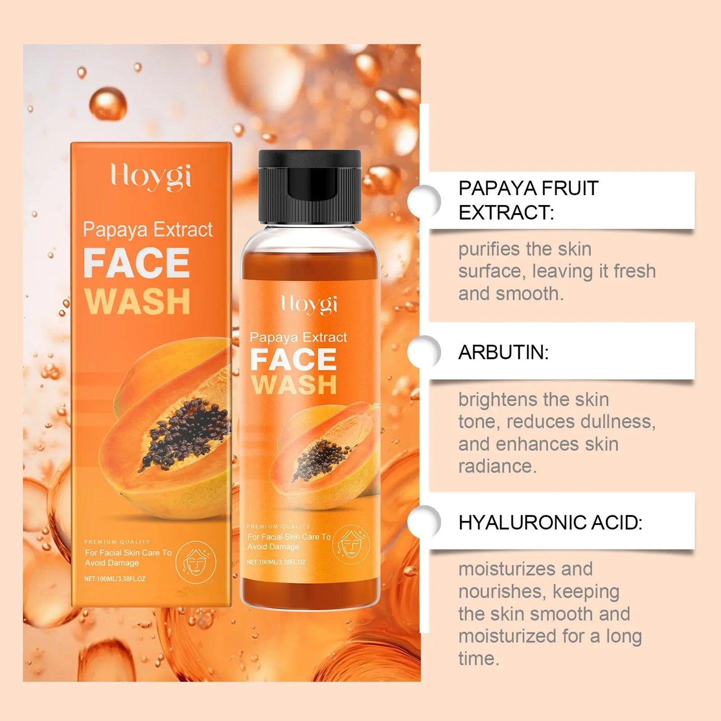 Gel Nettoyant Visage Doux Hydratant - Sans Effet Tiraillement 100 ml - BMYANY