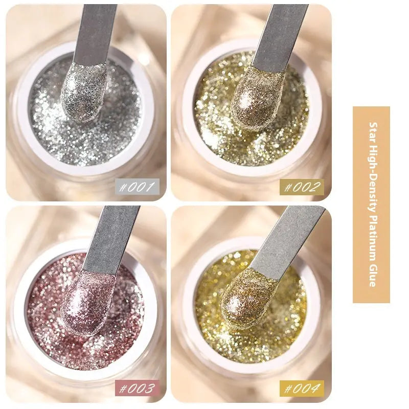 Gel UV Paillettes Métalliques Haute Densité Ongles Art 5 ml - BMYANY