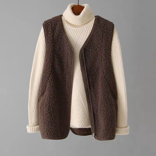 Gilet femmes sans manches Laine d’Agneau - BMYANY
