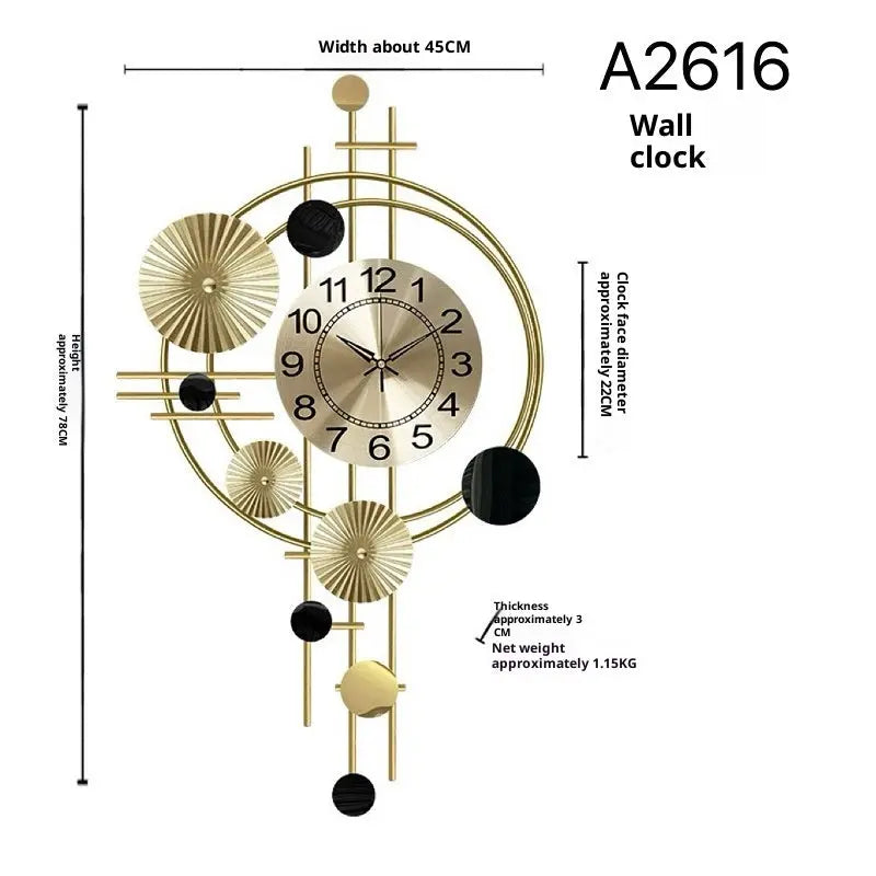 Horloge Murale Silencieuse Design - Salon de décoration Moderne Créative - BMYANY