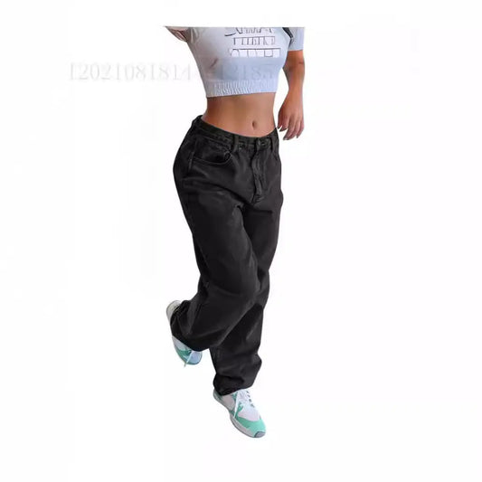 Jean Femme Ample Rétro Décontracté Taille Haute - BMYANY