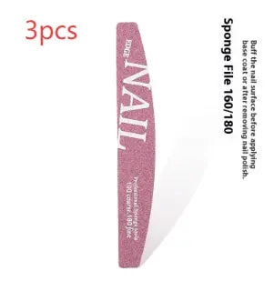 Lime à Ongles Manucure Double Face Polissage Professionnel - BMYANY