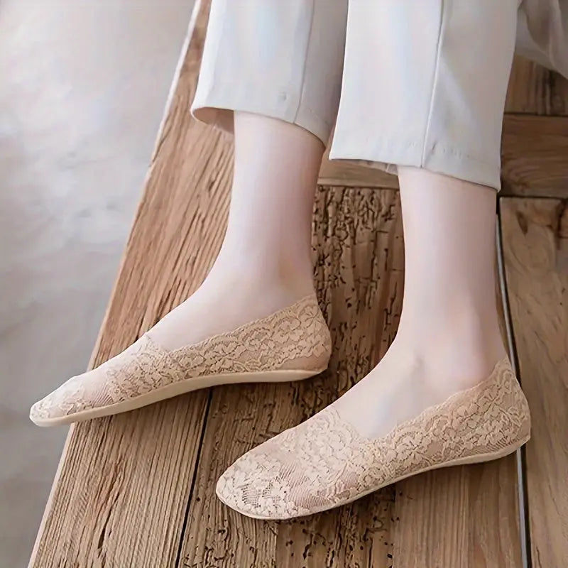 Lot de 9 Paires Chaussettes Femme Été Imprimé Floral Respirantes - BMYANY