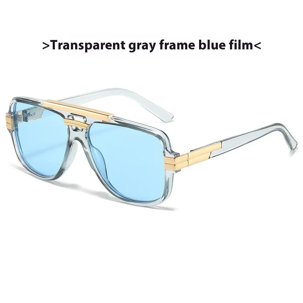 Lunettes de Soleil Carrées Rétro Fashion Métal - BMYANY