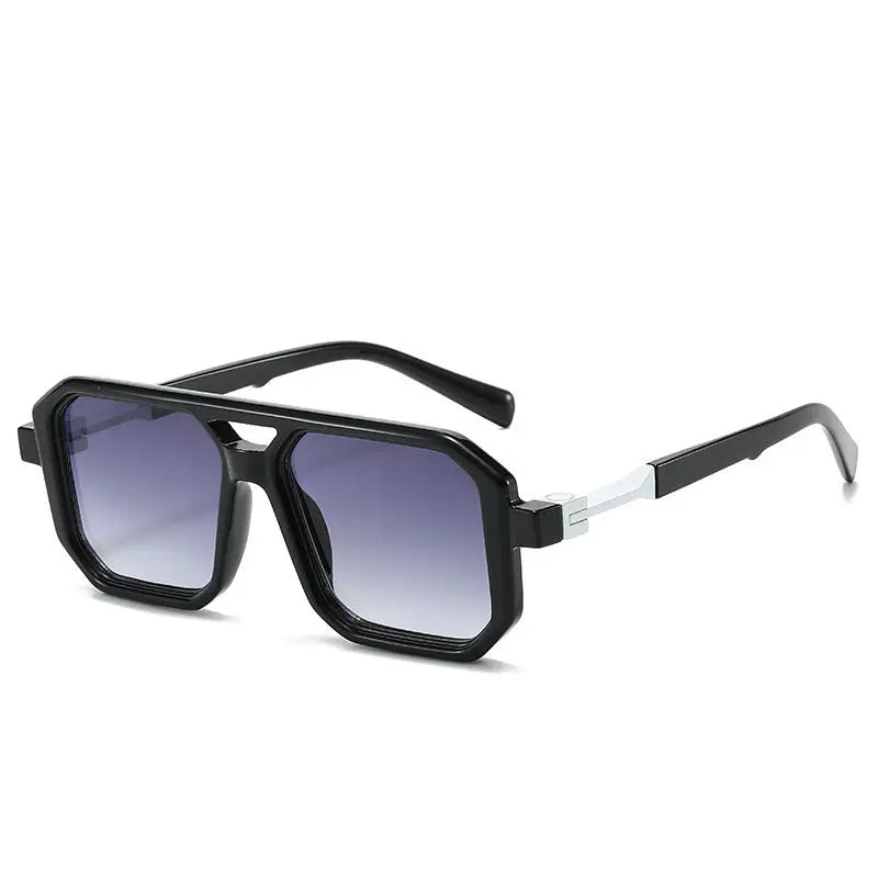 Lunettes de Soleil Femme Fashion Verres Réfléchissants Marron - BMYANY