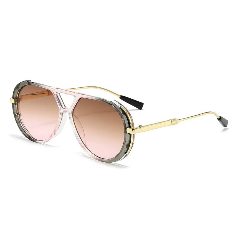Lunettes de Soleil Femme Grande Monture Polyvalentes - BMYANY